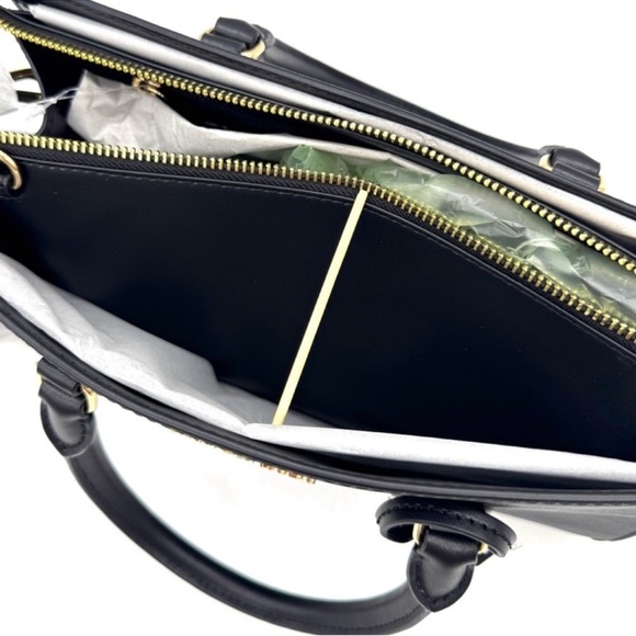 Michael Kors Sheila Medium Satchel Bag & Large Continental Wallet Wristlet Black - Picture 8 of 12